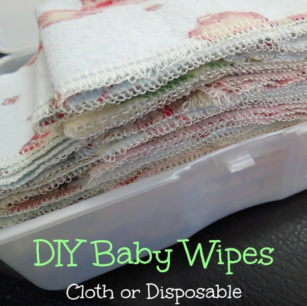 homemade cloth baby wipes