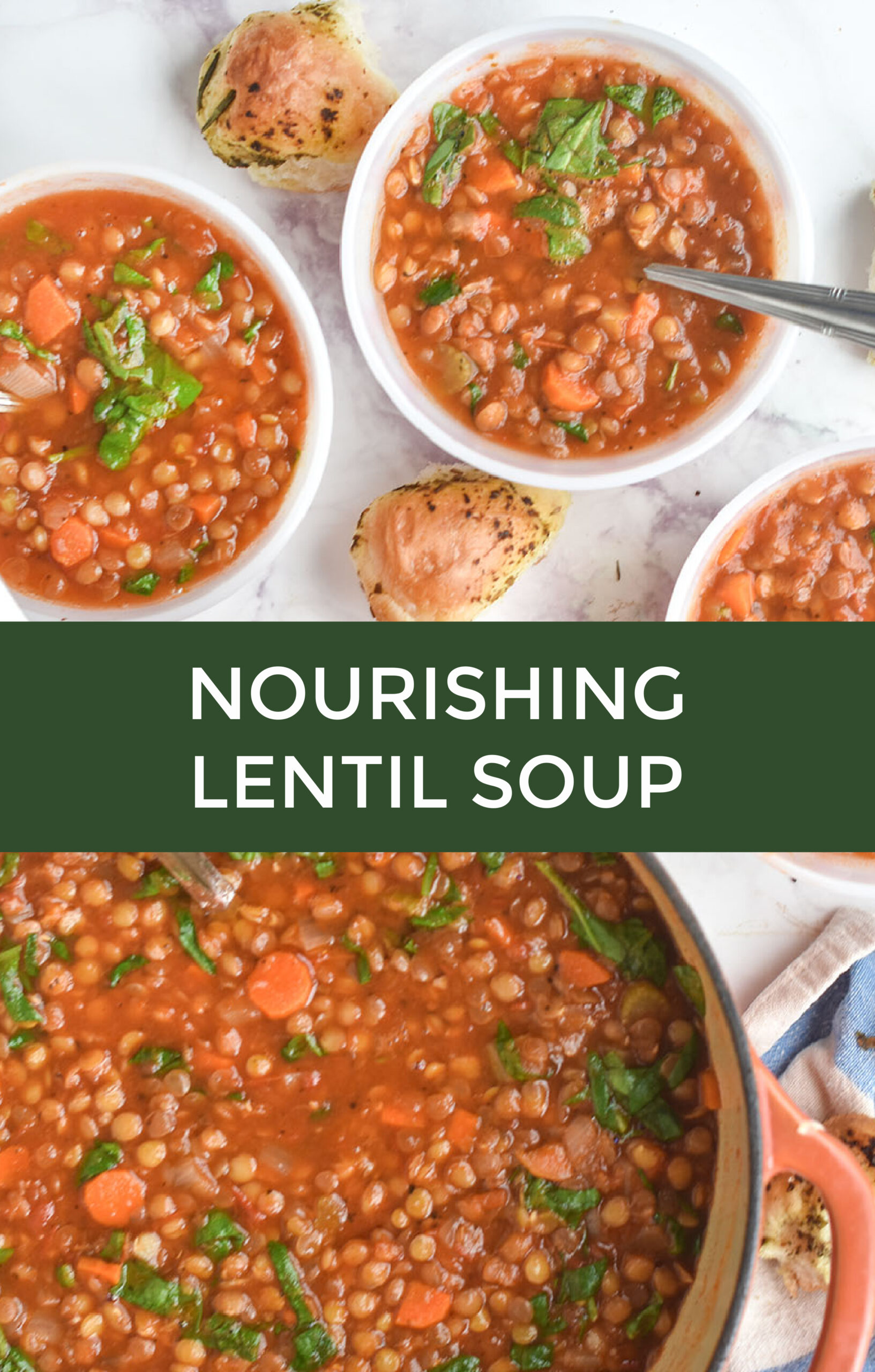 Nourishing Lentil Soup with Spinach Recipe