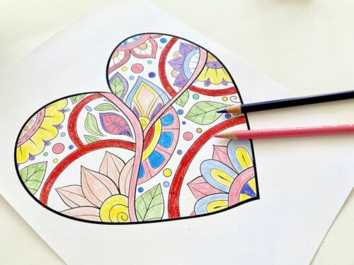 5 Free Mindful Valentine's Day Coloring Pages for Kids