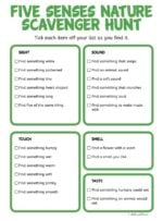 Outdoor Nature Scavenger Hunt Printables + Ideas for Kids