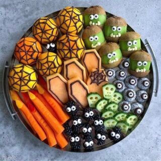 Easy Halloween Fruit & Veggie Tray Ideas - Green Child Magazine