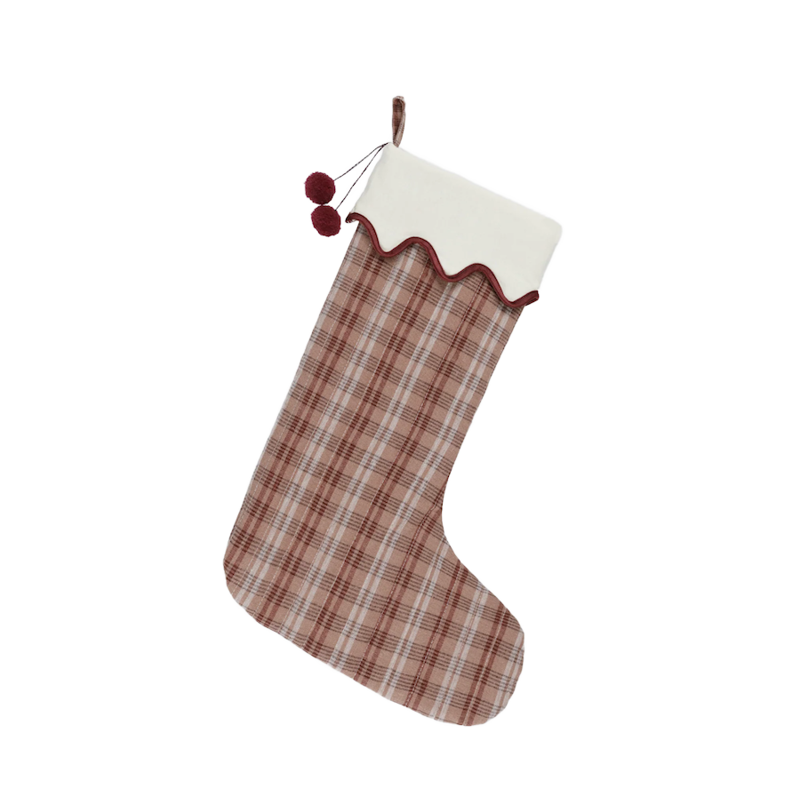 plaid stocking