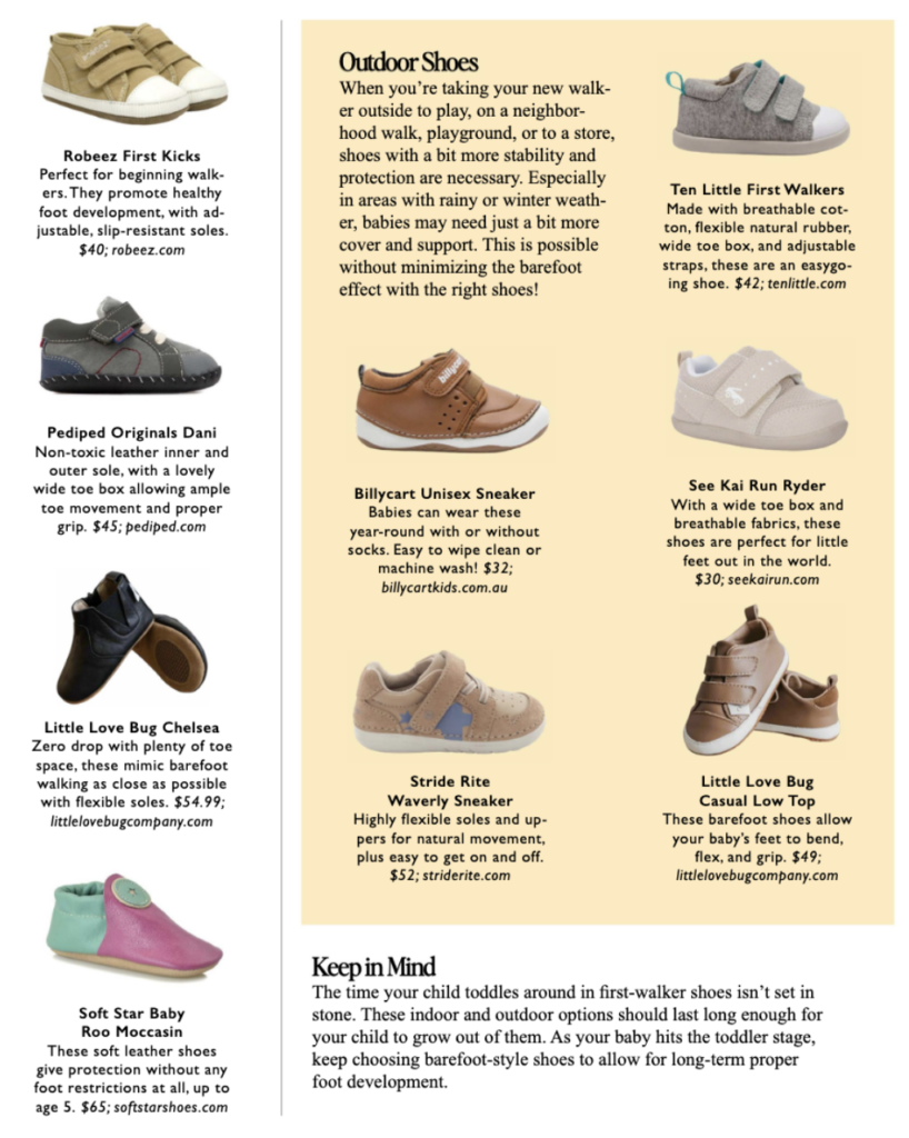 guide to baby's first shoes