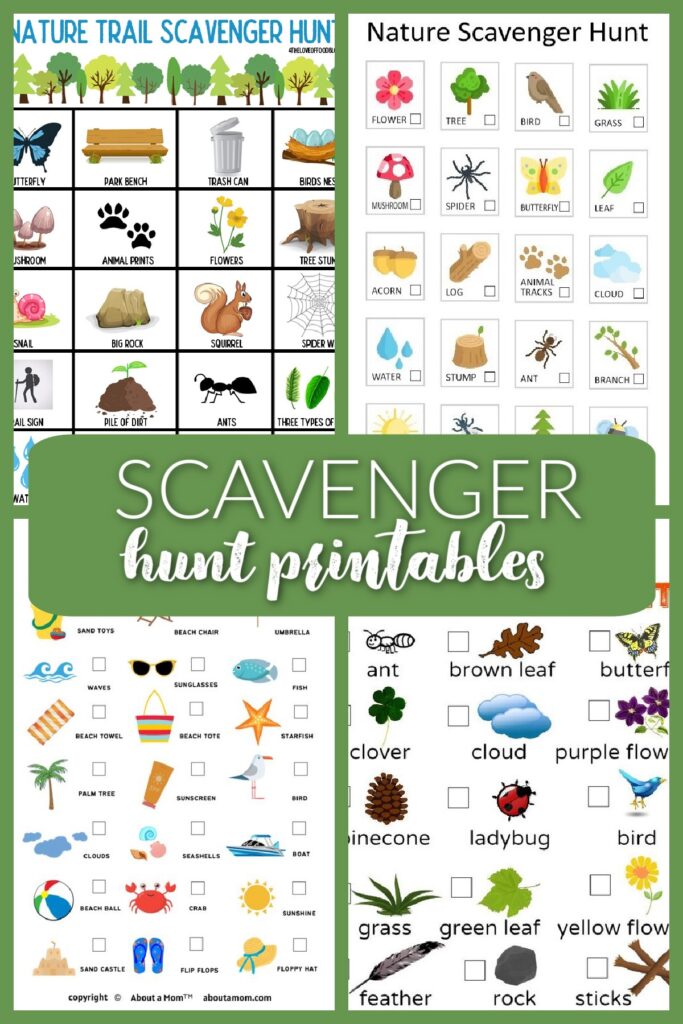 outdoor nature scavenger hunts