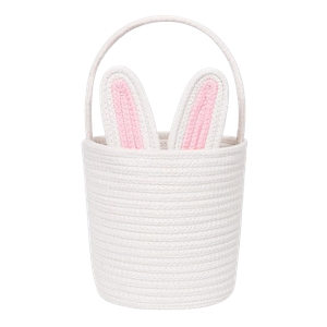 white easter bunny basket